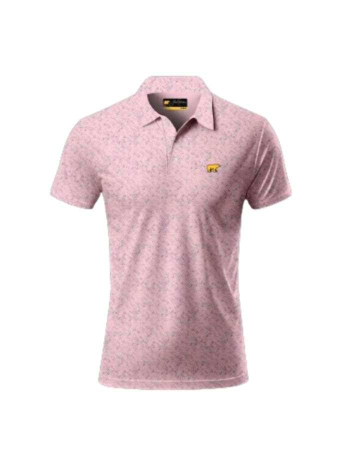 Jack Nicklaus Golf Polo Speckles Pink GOLFISM