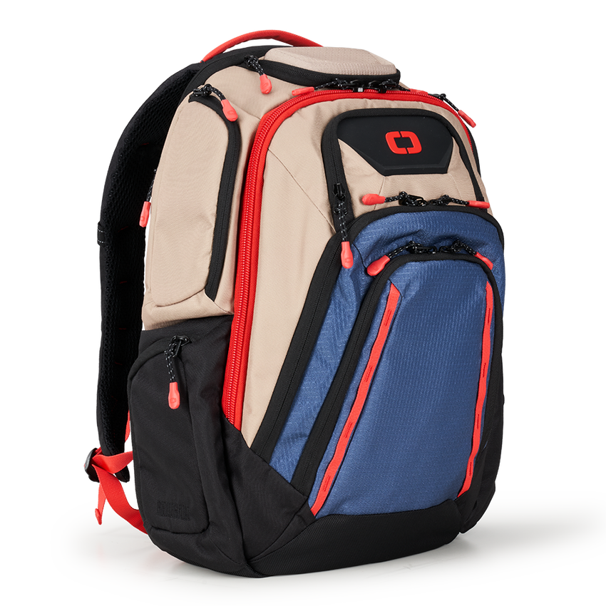 Renegade PRO Backpacks - Tan/Blue/Red