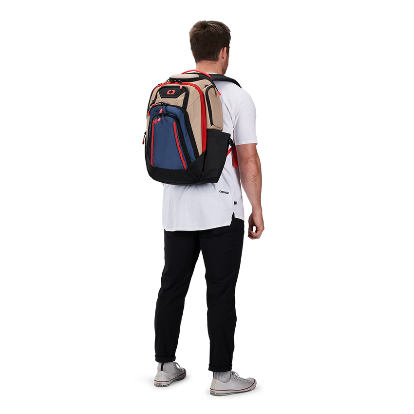 Renegade PRO Backpacks - Tan/Blue/Red