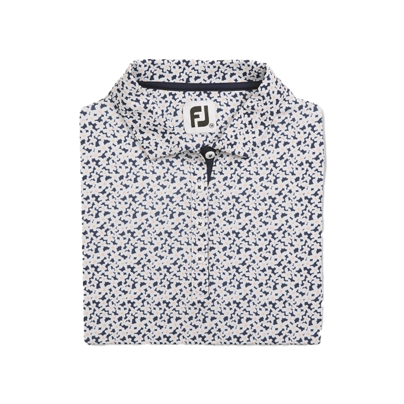 Floral Print Shirt - Navy/White