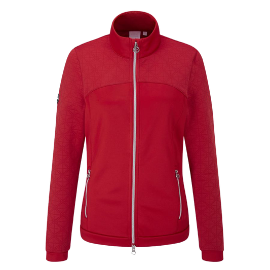 Ping Carolina Full-Zip Ladies Golf Fleece - Poinsetta