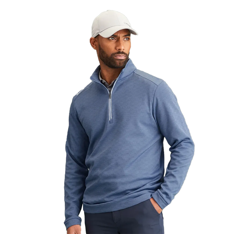 Bexton Men's Half Zip Fleece - Airforce Multi