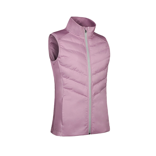 S.ALASKA Ladies Diagonal Bonded Quilted Thermal Golf Gilet