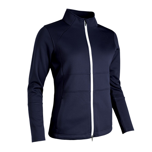 S.Nira Ladies Zip Front Thermal Panelled Fleece Showerproof Golf Jacket