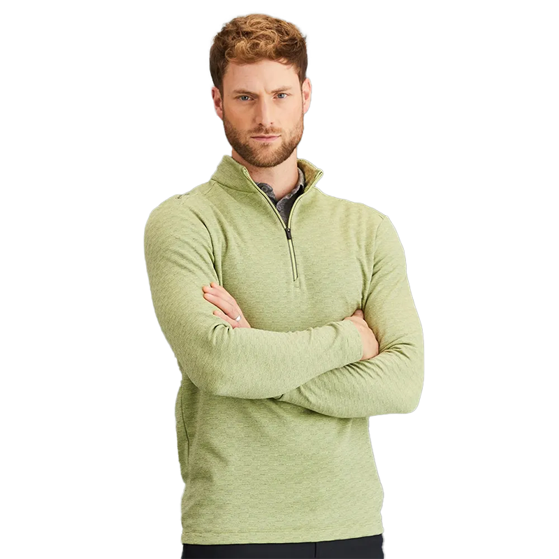 Bexton Men's Half Zip Fleece - Limelight Multi