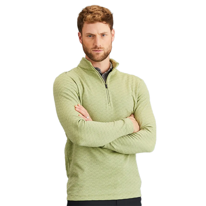 Bexton Men's Half Zip Fleece - Limelight Multi