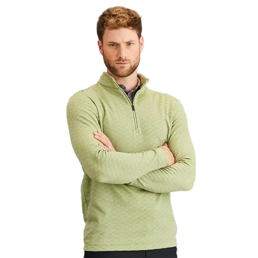 Bexton Men's Half Zip Fleece - Limelight Multi