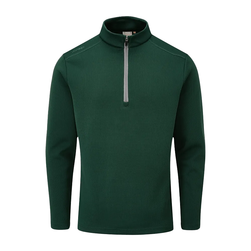 Ramsey Men’s Half Zip Ribbed Fleece Snorkel - Pine