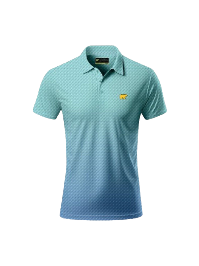 Jack Nicklaus Golf Polo - Hues Green/Blue