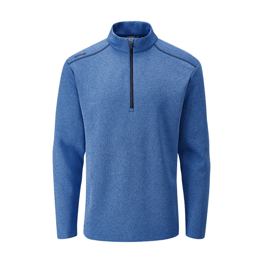 Ramsey Men’s Half Zip Ribbed Fleece Snorkel - Blue