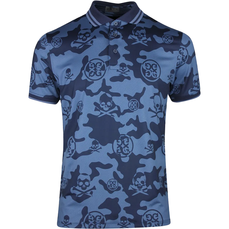 Exploded Icon Camo Polo Twilight