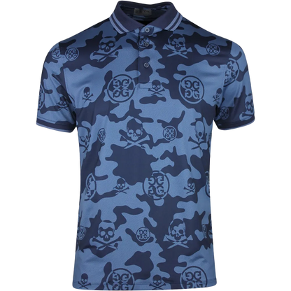 Exploded Icon Camo Polo Twilight