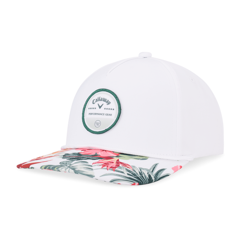 Bogey Free Adjustable Hat - White/Tropical