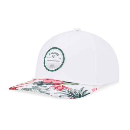 Bogey Free Adjustable Hat - White/Tropical