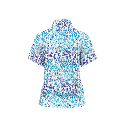 Blue Leopard Polo