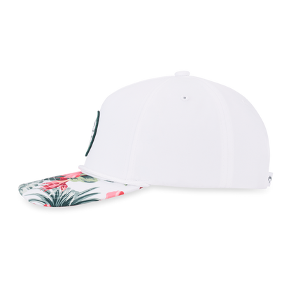 Bogey Free Adjustable Hat - White/Tropical