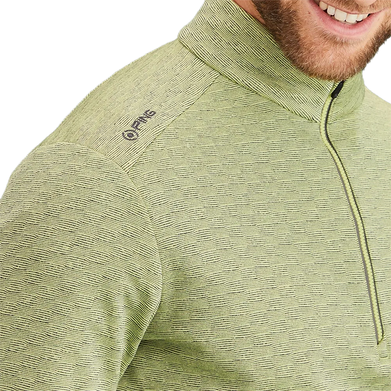 Bexton Men's Half Zip Fleece - Limelight Multi