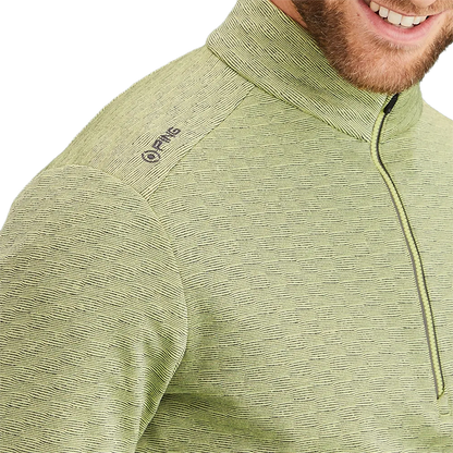 Bexton Men's Half Zip Fleece - Limelight Multi