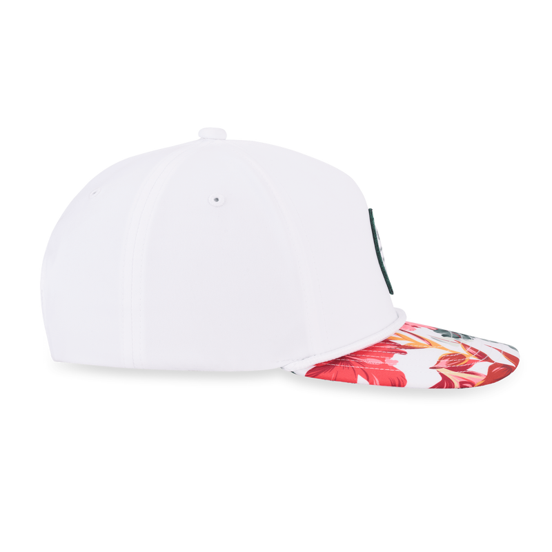 Bogey Free Adjustable Hat - White/Tropical