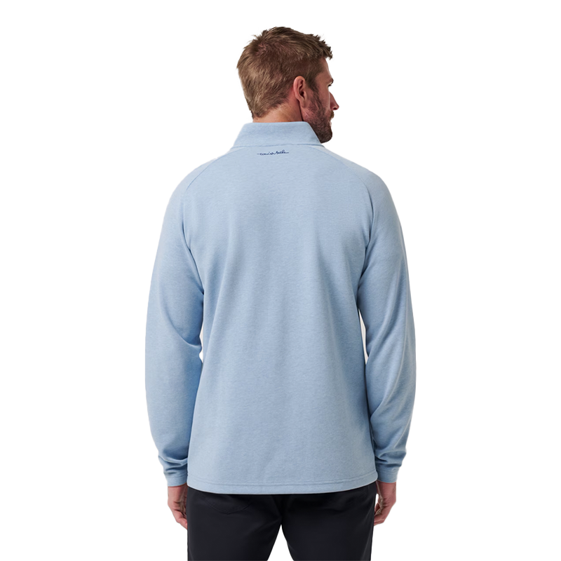 Upgraded Quarter Zip - Light Blue