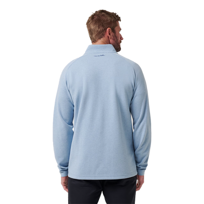 Upgraded Quarter Zip - Light Blue