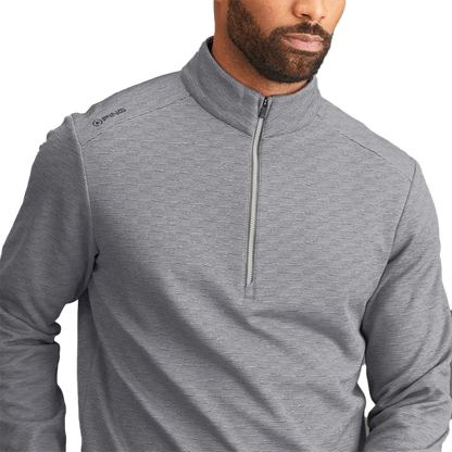 Bexton Men's Half Zip Fleece - Quiet Grey Multi