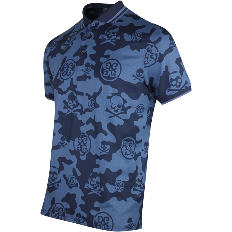 Exploded Icon Camo Polo Twilight