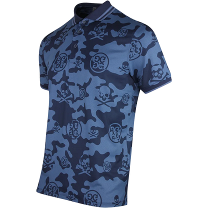 Exploded Icon Camo Polo Twilight