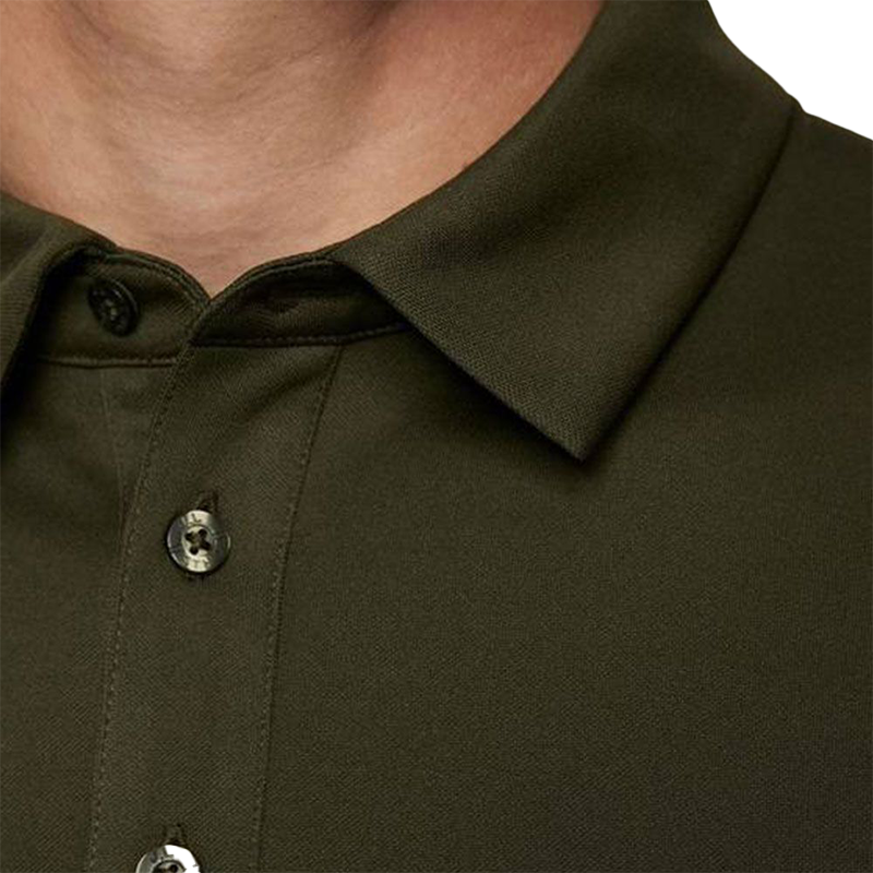 Peat Regular Fit Golf Polo T-Shirt - Forest Green