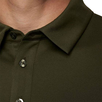 Peat Regular Fit Golf Polo T-Shirt - Forest Green