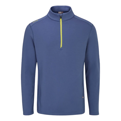 Edwin Men's Half Zip Midlayer - Blue Indigo