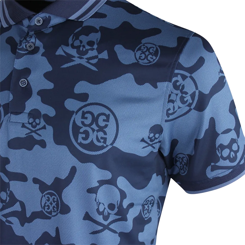 Exploded Icon Camo Polo Twilight