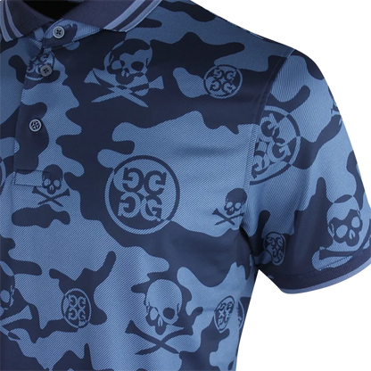 Exploded Icon Camo Polo Twilight