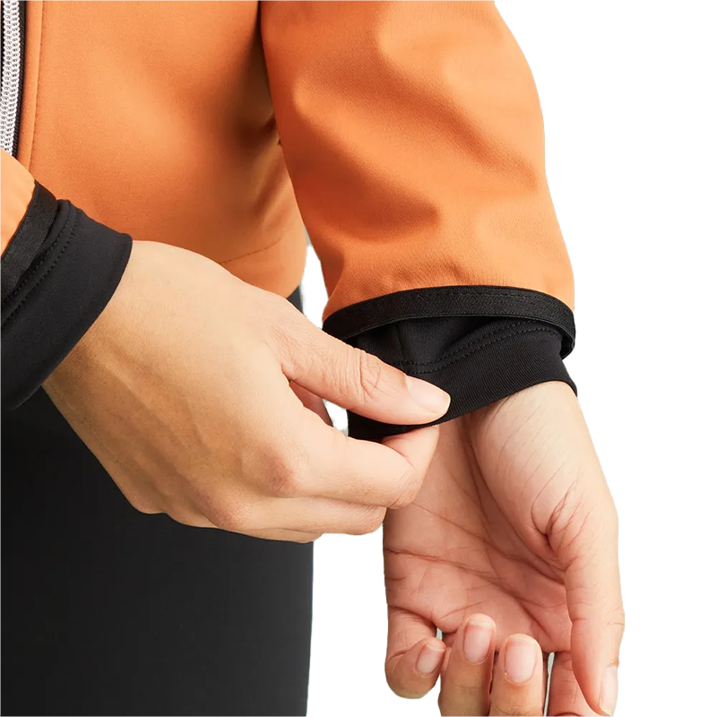 Gem Ladies Hybrid Hooded Jacket - Auburn/Black