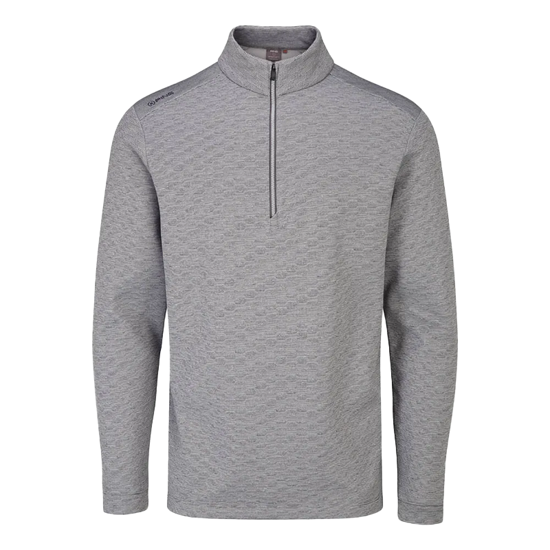 Bexton Men's Half Zip Fleece - Quiet Grey Multi