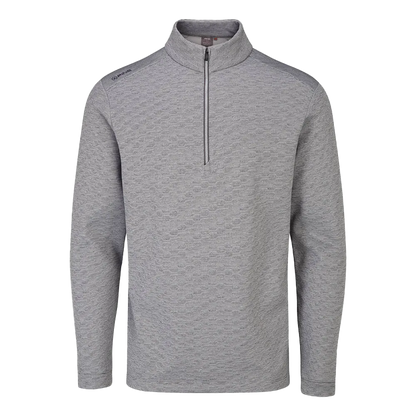 Bexton Men's Half Zip Fleece - Quiet Grey Multi