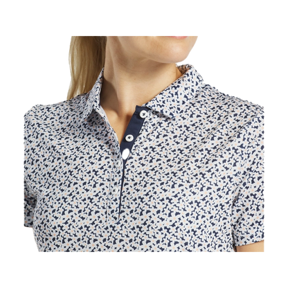 Floral Print Shirt - Navy/White