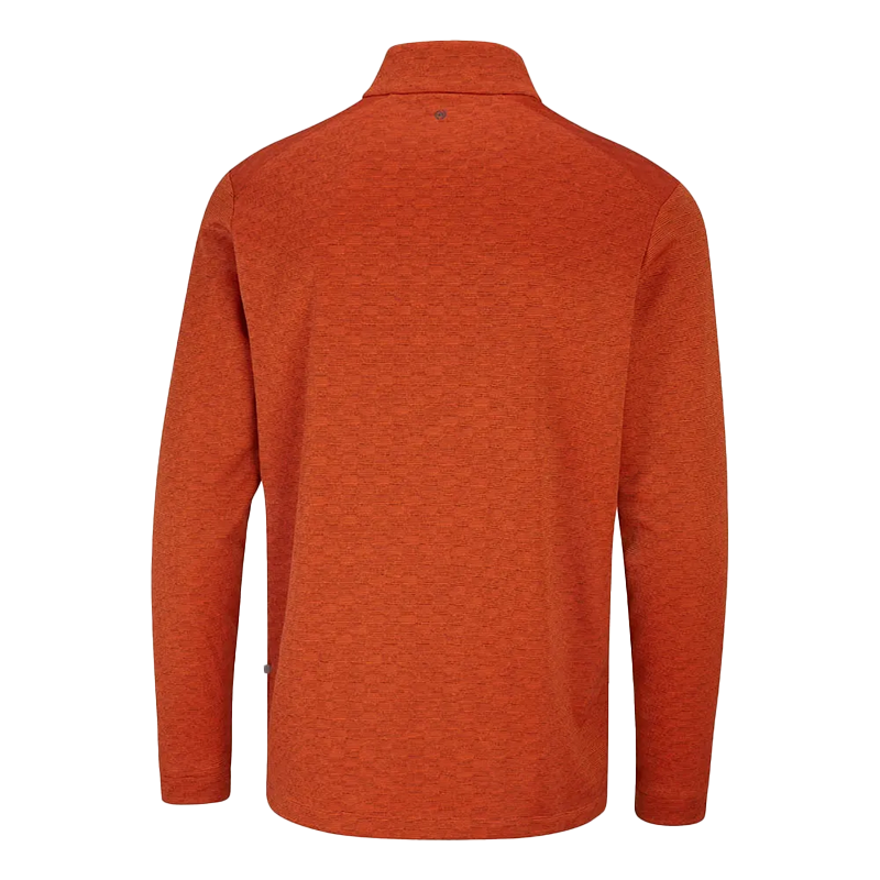 Bexton Men's Half Zip Fleece -Russet Multi