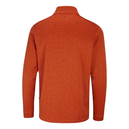 Bexton Men's Half Zip Fleece -Russet Multi