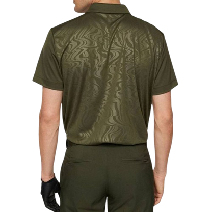 Peat Regular Fit Golf Polo T-Shirt - Forest Green