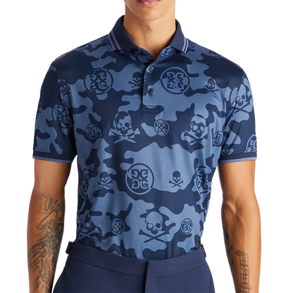 Exploded Icon Camo Polo Twilight