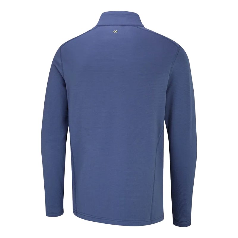 Edwin Men's Half Zip Midlayer - Blue Indigo