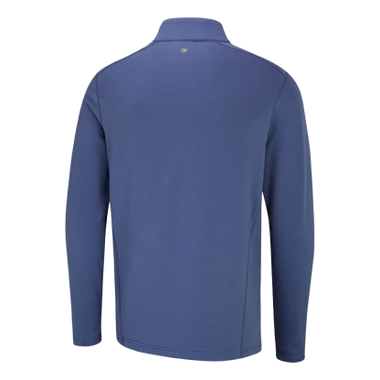 Edwin Men's Half Zip Midlayer - Blue Indigo