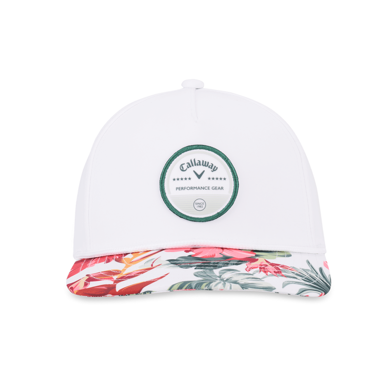 Bogey Free Adjustable Hat - White/Tropical