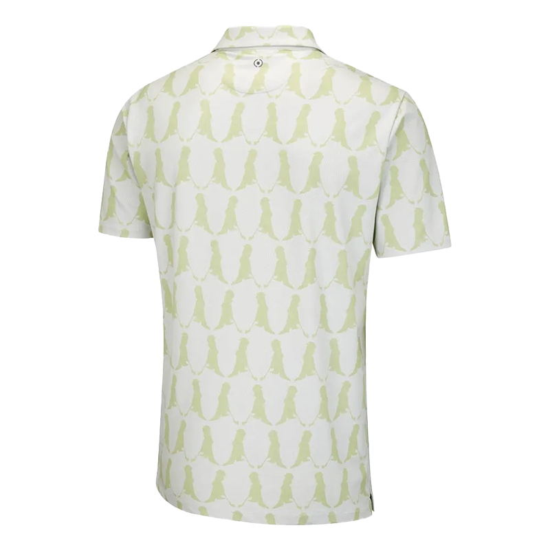 PING Printed Men's Polo Shirt - Limelight Multi