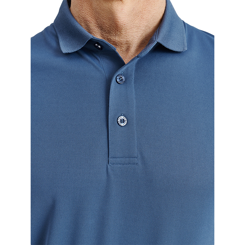 Mens Cray drycool polo - Steelblue