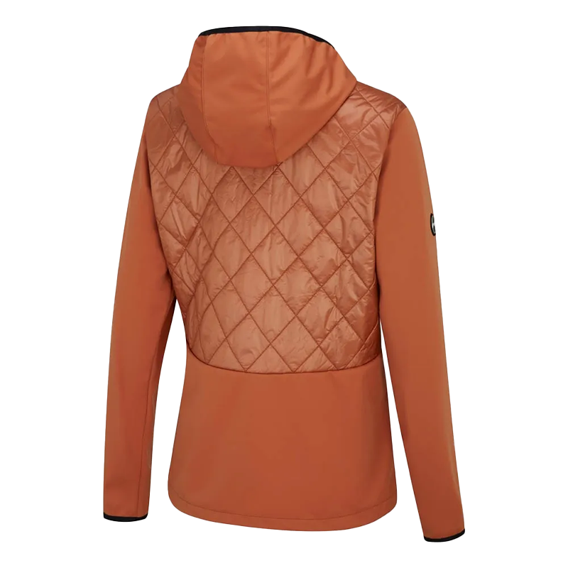 Gem Ladies Hybrid Hooded Jacket - Auburn/Black