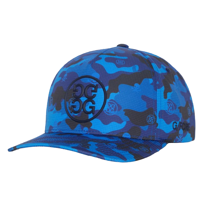 G/FORE Icon Camo Featherweight Tech Snapback Hat Blueprint