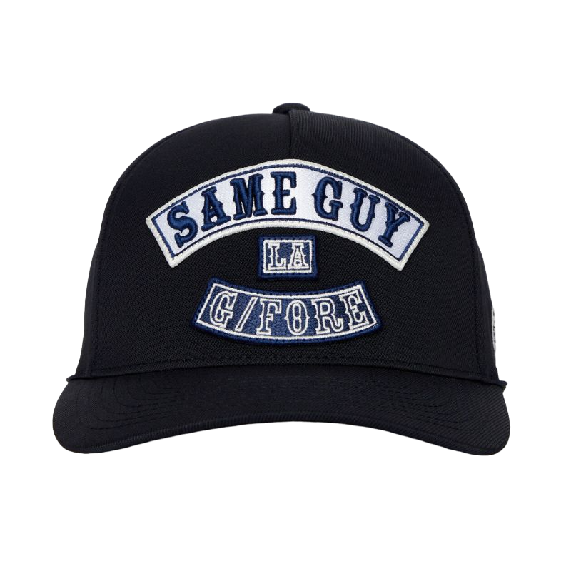 G/FORE Same Guy Stretch Twill Snapback Hat Onyx