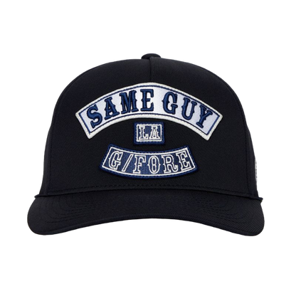 G/FORE Same Guy Stretch Twill Snapback Hat Onyx